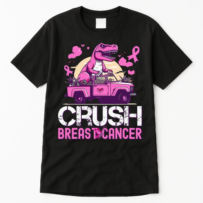 Crush Breast Cancer Awareness Monster Truck Tall T-Shirt