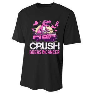 Crush Breast Cancer Awareness Monster Truck Performance Sprint T-Shirt