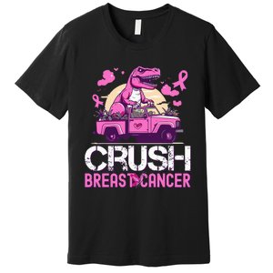 Crush Breast Cancer Awareness Monster Truck Premium T-Shirt