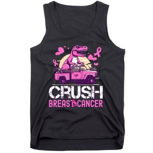 Crush Breast Cancer Awareness Monster Truck Tank Top