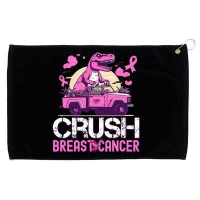 Crush Breast Cancer Awareness Monster Truck Grommeted Golf Towel