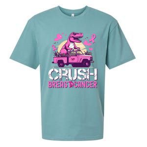 Crush Breast Cancer Awareness Monster Truck Sueded Cloud Jersey T-Shirt