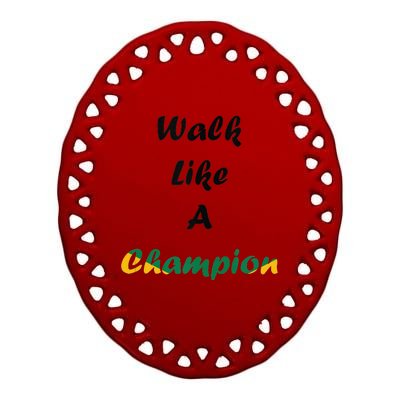 Champion Buju Concert Ceramic Oval Ornament