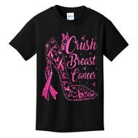 Crush Breast Cancer Awareness Bling Kids T-Shirt