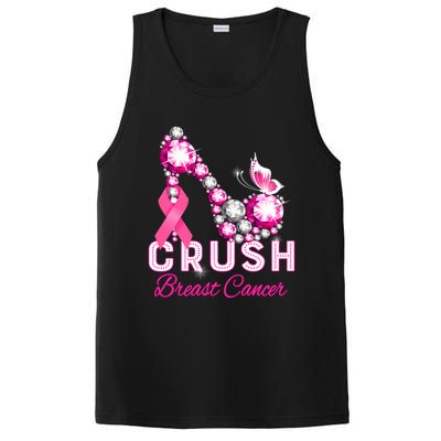 Crush Breast Cancer Warrior Support Breast Cancer Awareness Great Gift PosiCharge Competitor Tank