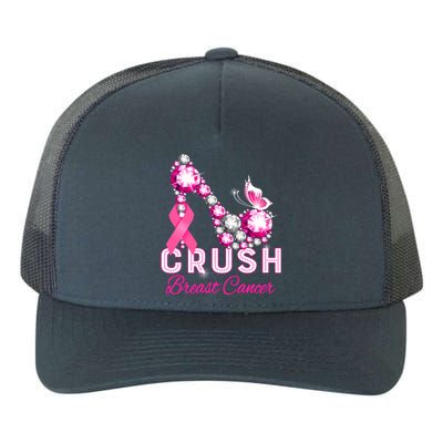 Crush Breast Cancer Warrior Support Breast Cancer Awareness Great Gift Yupoong Adult 5-Panel Trucker Hat