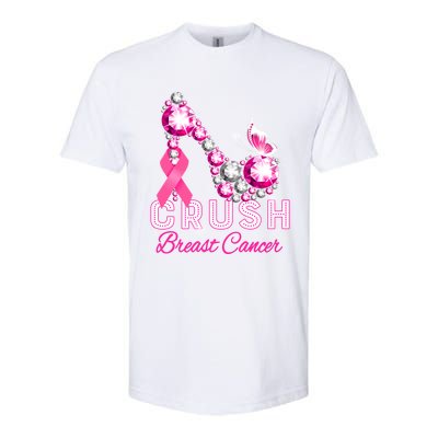 Crush Breast Cancer Warrior Support Breast Cancer Awareness Great Gift Softstyle® CVC T-Shirt