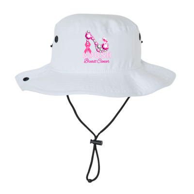 Crush Breast Cancer Warrior Support Breast Cancer Awareness Great Gift Legacy Cool Fit Booney Bucket Hat