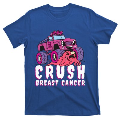 Crush Breast Cancer Awareness Monster Truck October Pink T-Shirt