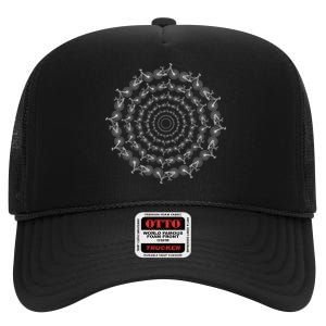 Cycling Bicycle High Crown Mesh Back Trucker Hat