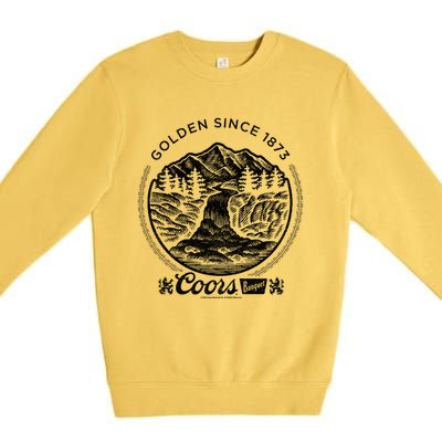 C.O.O.Rs Brewing Company Golden Since Vintage Banquet Badge Premium Crewneck Sweatshirt