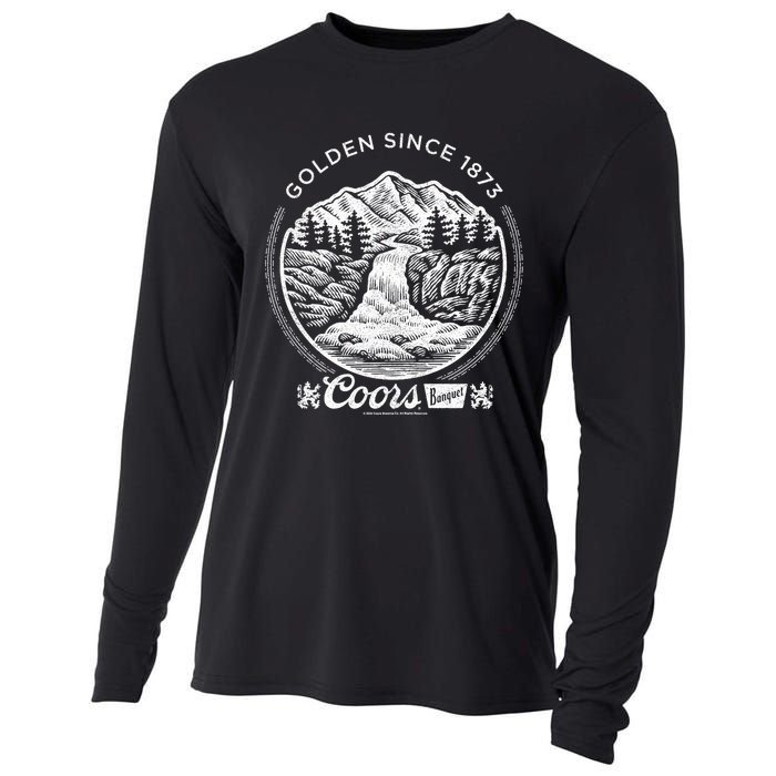 C.O.O.Rs Brewing Company Golden Since Vintage Banquet Badge Cooling Performance Long Sleeve Crew