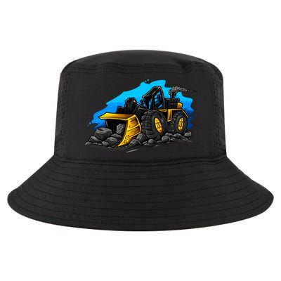 Cartoon Bulldozer Cool Comfort Performance Bucket Hat