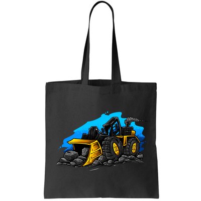 Cartoon Bulldozer Bag