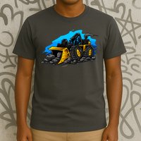 Cartoon Bulldozer T-Shirt