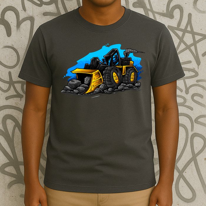 Cartoon Bulldozer T-Shirt