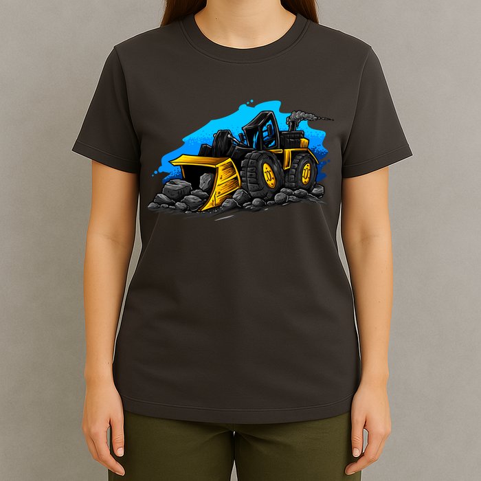 Cartoon Bulldozer T-Shirt