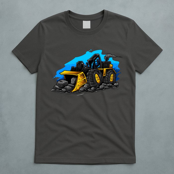 Cartoon Bulldozer T-Shirt