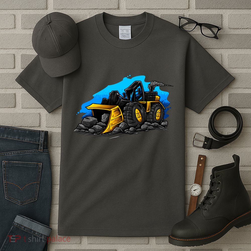 Cartoon Bulldozer Tall T-Shirt