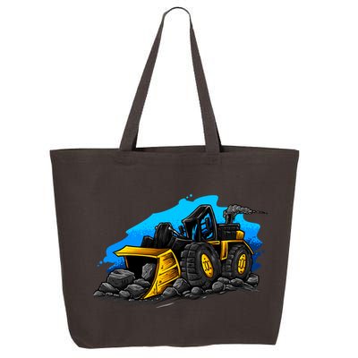 Cartoon Bulldozer 25L Jumbo Tote
