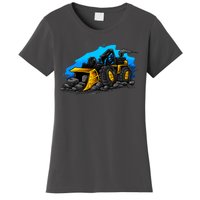 Cartoon Bulldozer Women's T-Shirt