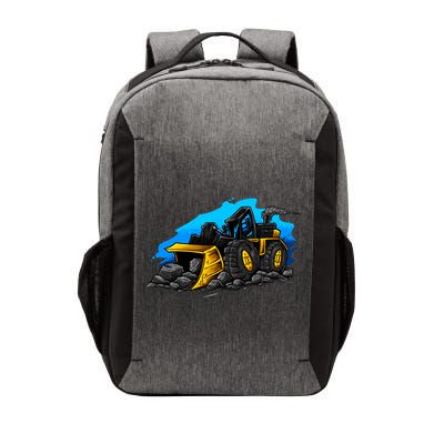 Cartoon Bulldozer Vector Backpack