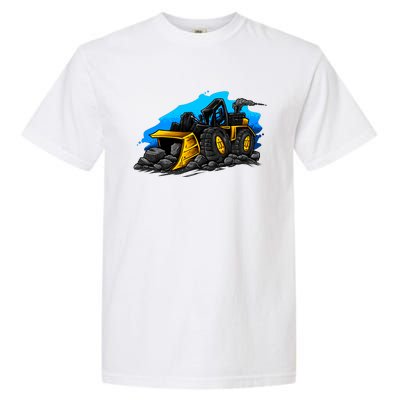 Cartoon Bulldozer Garment-Dyed Heavyweight T-Shirt