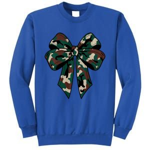 Coquette Bow Camouflage Sweatshirt