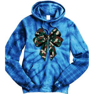 Coquette Bow Camouflage Tie Dye Hoodie