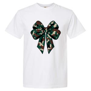 Coquette Bow Camouflage Garment-Dyed Heavyweight T-Shirt