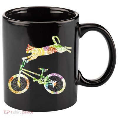 Cat Bike Cycling Bicycle Your Gift Collection 11oz C Handle Ceramic Mug
