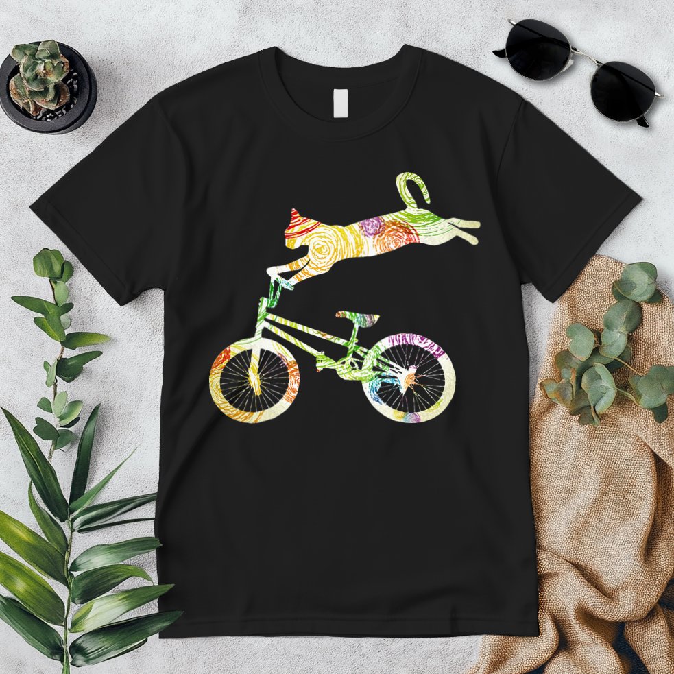 Cat Bike Cycling Bicycle Your Gift Collection Premium T-Shirt