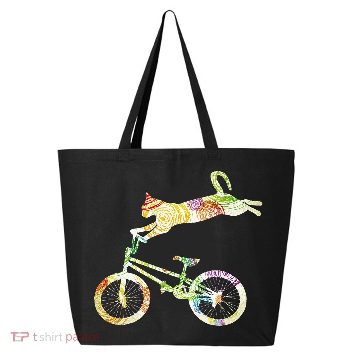 Cat Bike Cycling Bicycle Your Gift Collection 25L Jumbo Tote