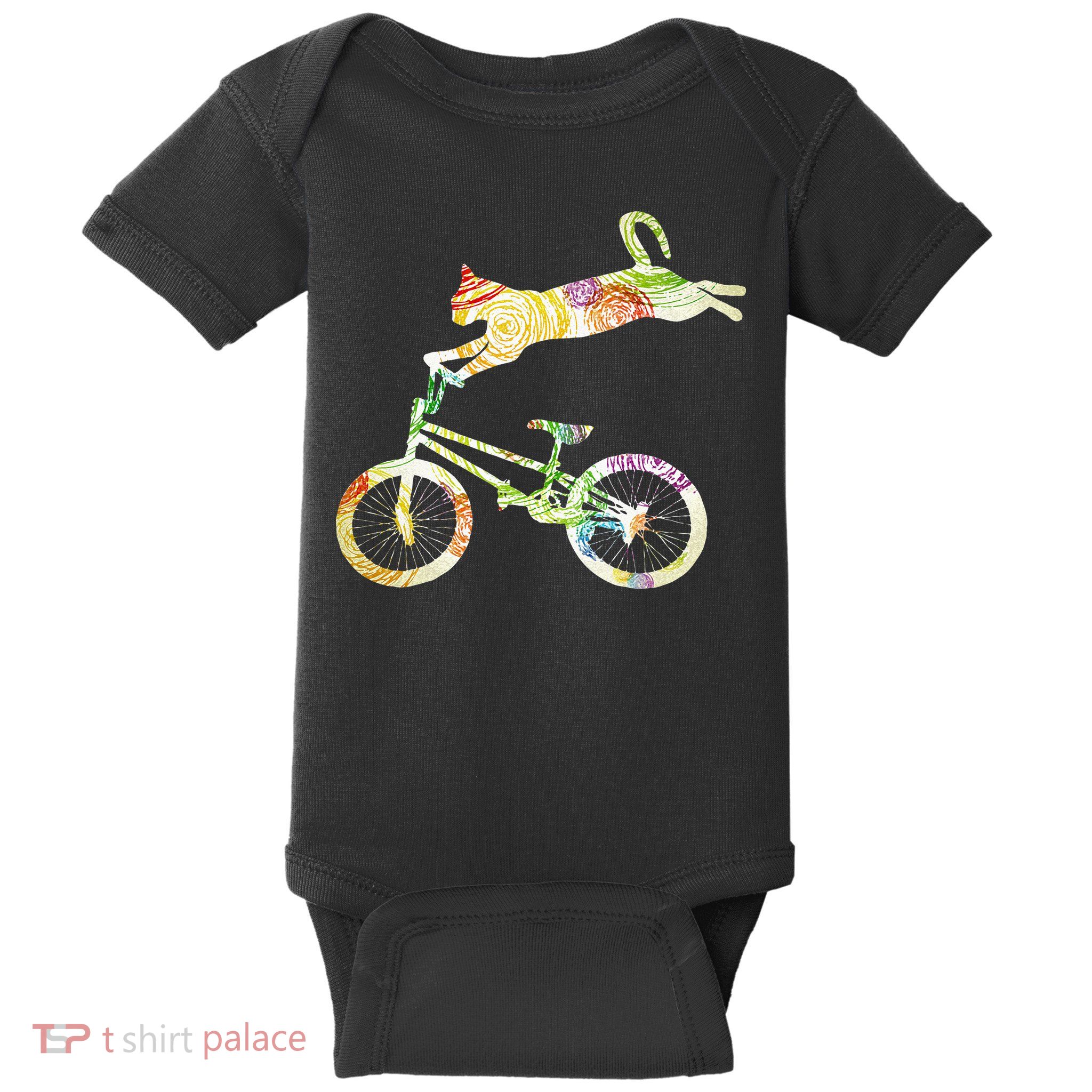 Cat Bike Cycling Bicycle Your Gift Collection Baby Bodysuit