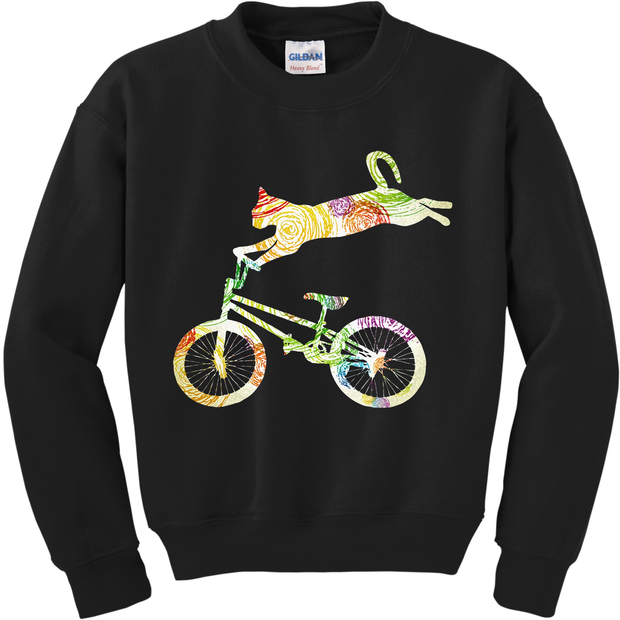 Cat Bike Cycling Bicycle Your Gift Collection Kids Sweatshirt