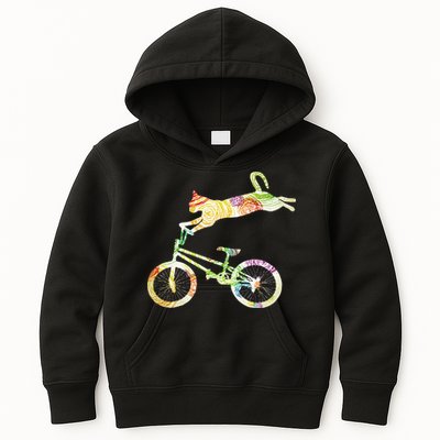 Cat Bike Cycling Bicycle Your Gift Collection Kids Hoodie