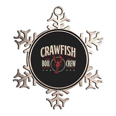 Crawfish Boil Crew Cajun Season Lover Party Funny Metallic Star Ornament