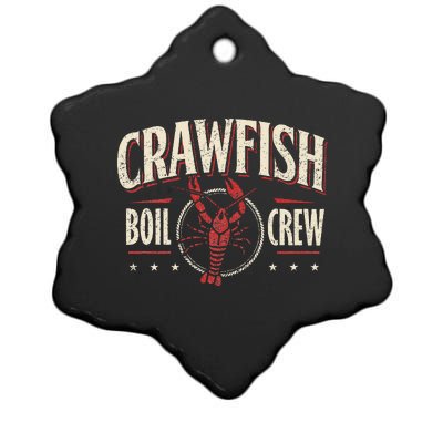 Crawfish Boil Crew Cajun Season Lover Party Funny Ceramic Star Ornament