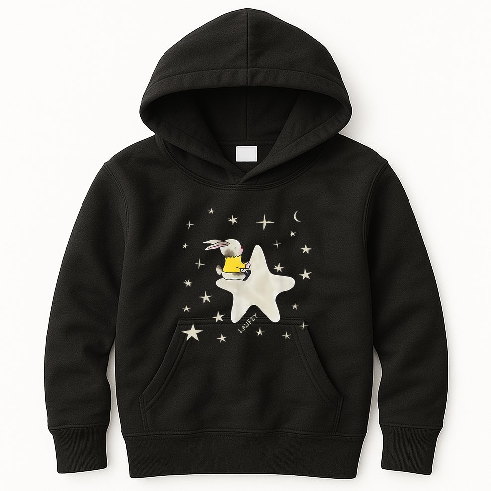 Celestial Bunny Kids Hoodie