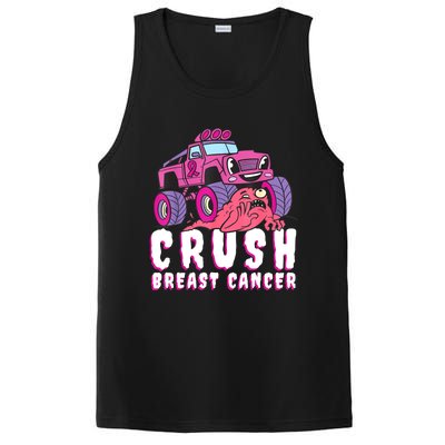 Crush Breast Cancer Awareness Monster Truck October Pink PosiCharge Competitor Tank