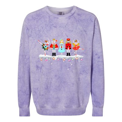 Christmas Ballet Clara Mouse King Princess Nutcracker Colorblast Crewneck Sweatshirt