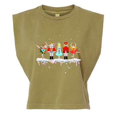 Christmas Ballet Clara Mouse King Princess Nutcracker Garment-Dyed Women's Muscle Tee