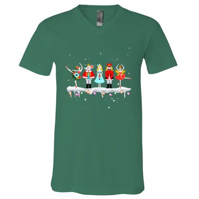 Christmas Ballet Clara Mouse King Princess Nutcracker V-Neck T-Shirt