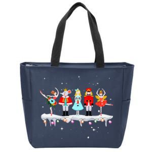 Christmas Ballet Clara Mouse King Princess Nutcracker Zip Tote Bag