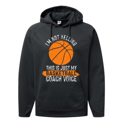 Cool Basketball Coach  Basketball Coaching Voice Performance Fleece Hoodie