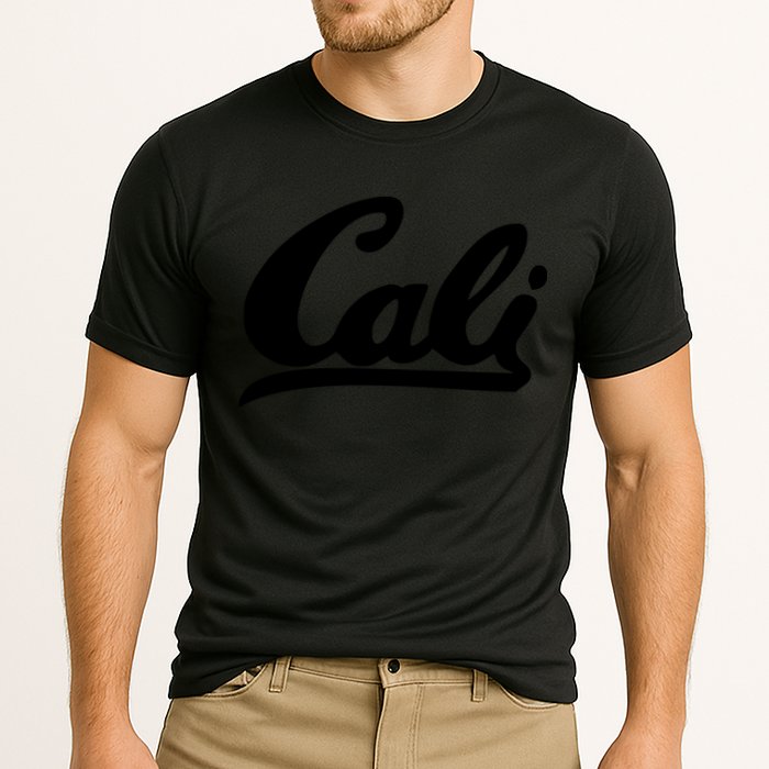 CALI Black Cooling Performance Crew T-Shirt