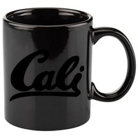 CALI Black 11oz C Handle Ceramic Mug