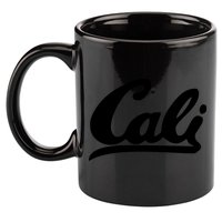 CALI Black 11oz C Handle Ceramic Mug