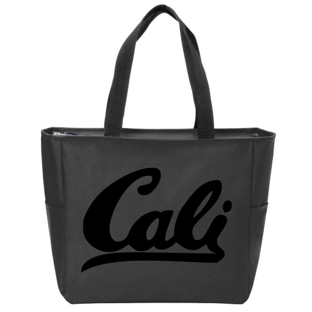 CALI Black Zip Tote Bag