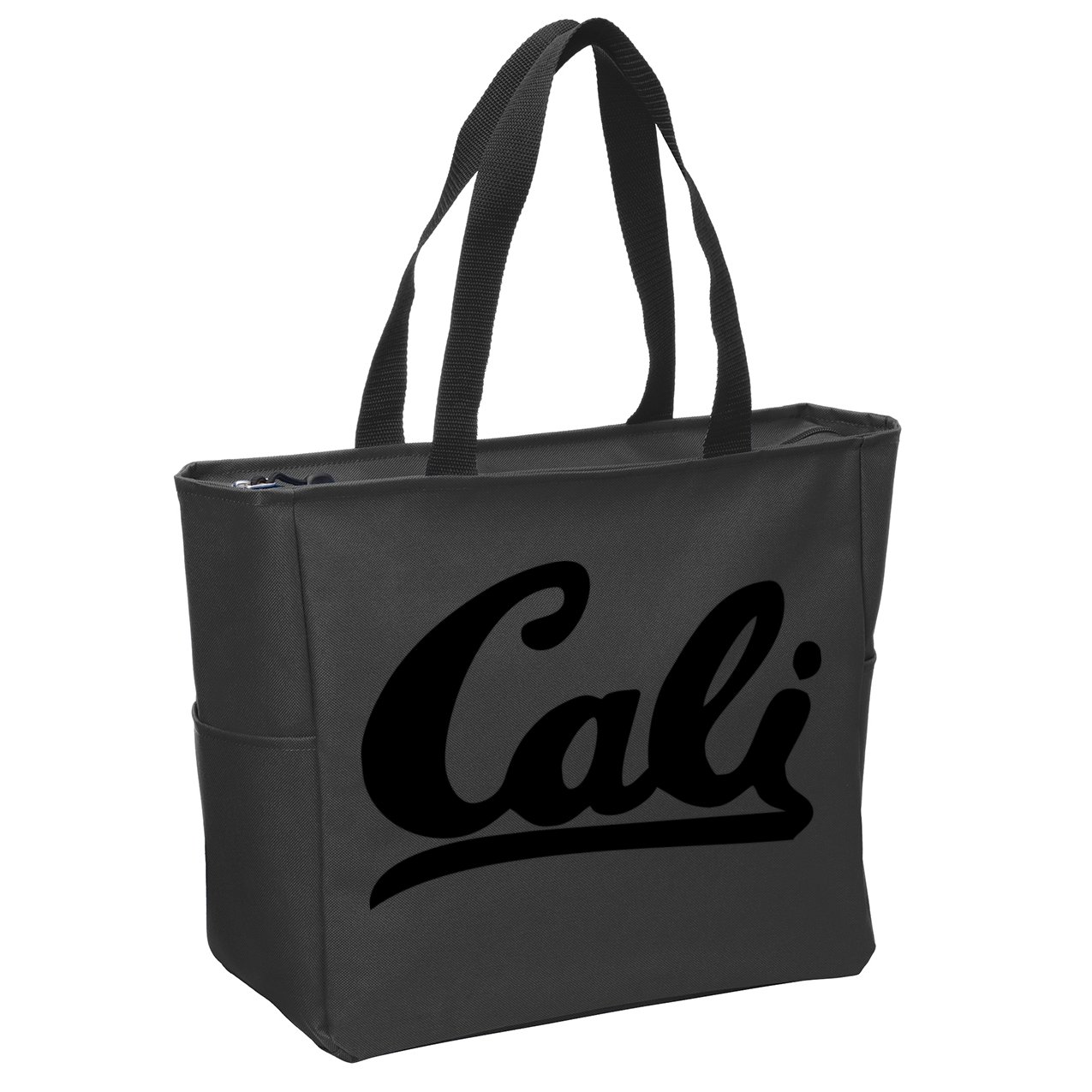 CALI Black Zip Tote Bag